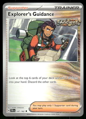Explorer's Guidance - 147/162 Uncommon Normal NM Pokemon SV05: Temporal Forces - Image 1 of 2