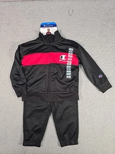 Champion Toddler Boys 2-Piece Active Track Set Size 2T Black - Picture 1 of 6