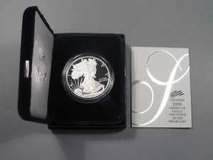 PROOF 2006-w Silver American Eagle OGP w/ Box/COA. #6 - Picture 1 of 10