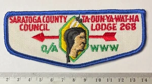 OA Lodge 268 F4a Ta-Oun-Ya-Wat-Ha Saratoga County Council New York Vintage VTE - Picture 1 of 2