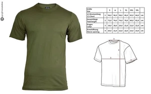 T-Shirt Verde OD Militare Maglietta Esercito Italiano Aeronautica Marina MIL-TEC - Imagen 1 de 3