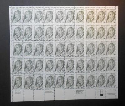 1993 Dean Acheson, Secretary of State Sc 2755 29c mint sheet of 50 MNH -Typical - Image 1 of 2