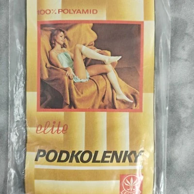 Vintage 1970s Elite Knee-High Socks 100% Polyamid 🌟 Retro Hosiery - Image 1 of 2