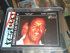 2009 Topps Heritage American Heroes Edition of Sports Tony Dorsett #HS-9 HOF - Picture 1 of 2