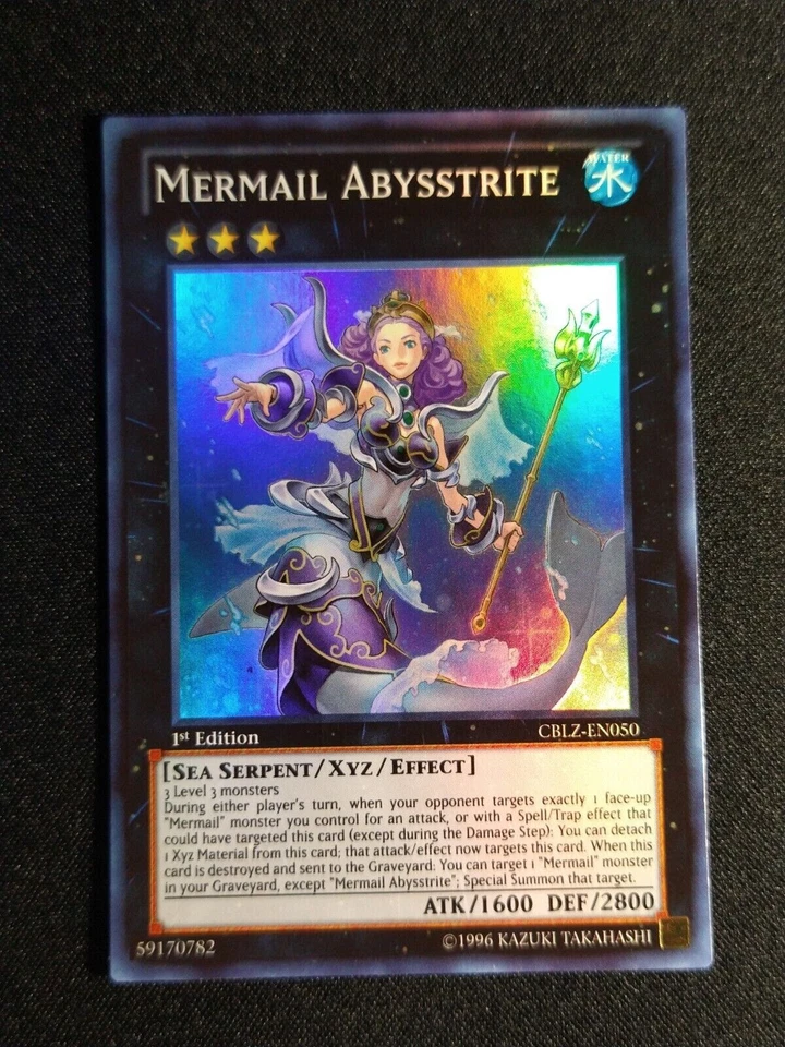 ( MERMAIL ABYSSTRITE ) Super Rare - CBLZ-EN050 - 1st NM - Yu-Gi-Oh Cosmo Blazer - Image 1 of 1
