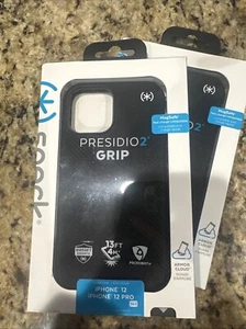 Speck Presidio2 Grip Case For iPhone 12/12 Pro-Black - Photo 1 sur 2
