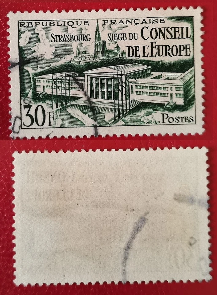 Timbre oblitéré France 1952 "réunion conseil de l'europe" YT0923 lot M066 - Photo 1/1