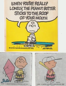 1950 LOT Peanuts Charlie Brown Sticker signiert Schulz United Feature Syndicate - Bild 1 von 3