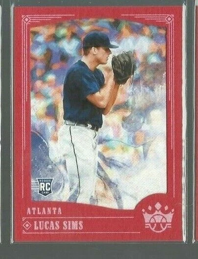 2018 Diamond Kings Red Frame #86 Lucas Sims RC (ref 66154) - Image 1 of 1