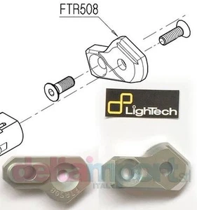 Mobile Plate Side Change Track System SILVER LIGHTECH FTR508 FOOTPEG HOLDER - Picture 1 of 1