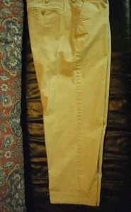 Izod Men's Chino Honey Beige 38x30 Flat Front Straight Leg Pants - Picture 1 of 3