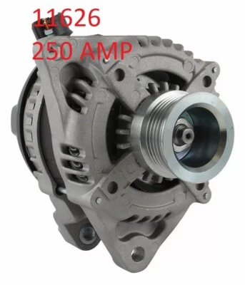 Alternador alto amplificador 250A Ford Mustang 2011-14 V8 5,0 L automático con polea regular Foto 1 de 2
