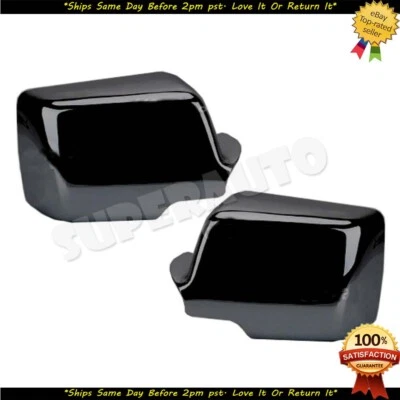 Fits 2006-2010 Ford Explorer GLOSS BLACK Mirror Cover Overlays Sport Trac Ranger - Image 1 of 2