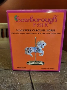 Scarborough Fair Miniatur Karussell #40012CRT 24k vergoldeter Sockel - Bild 1 von 6