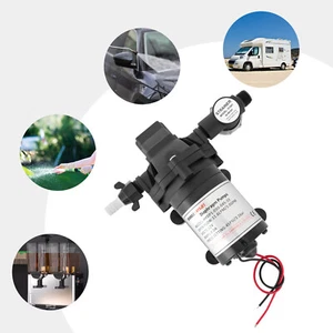 12V Industrial Water Pressure Pump Diaphragm Pump 45psi 3.0GPM Water Pump Black - Picture 1 of 11