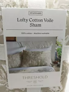 Threshold Standard Lofty Cotton Voile Floral Standard Sham - Picture 1 of 6