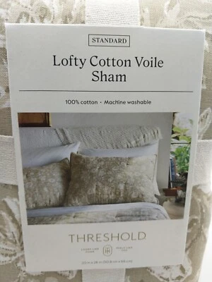 Threshold Standard Lofty Cotton Voile Floral  Standard Sham - Image 1 of 4