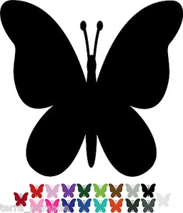 32 Schmetterling AUFKLEBER jede Farbe Auto / Wandaufkleber Decals Grafik Schmetterlinge - Bild 1 von 2