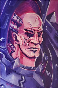 Warhammer: Horus acrylic painting on canvas NEW - Picture 1 of 5