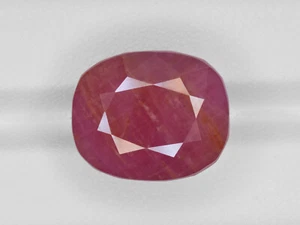 GII Certified GUINEA Ruby 29.63 Cts Natural Untreated Pinkish Red Cushion - Picture 1 of 4