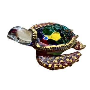 Collection Hand Blown Art Glass Figurines Turtle Sea Animal Worldwide Gift Thai - Picture 1 of 5