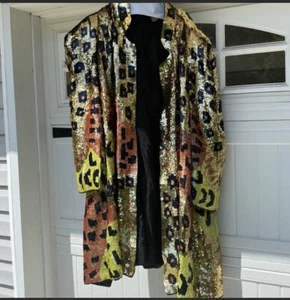 Gunit Fashions 90’s Vintage Sequin Beaded Jacket Size 2x - Picture 1 of 4