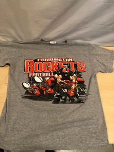 Farmington Michigan Rockets Football LARGE Youth Short Sleeve T Shirt #KD - Picture 1 of 3
