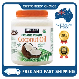 Kirkland Signature Organic Virgin Coconut Oil 2.48L Cold Pressed Unrefined USDA - Picture 1 of 1