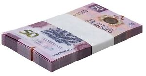 Mexico 50 Pesos, 2022, P-133b, UNC, Polymer X 100 PCS Bundle Pack