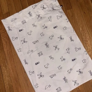 Vintage 1990s Tommy Hilfiger 1 Pillowcase Navy Blue Dog Regular Size perfect - Picture 1 of 6