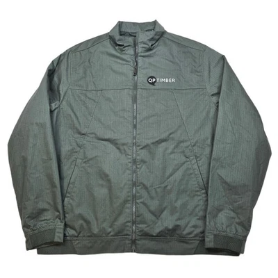 ORVIS Bomber Jacket Mens Large Green Quilted Lined Timber Logo Full Zip - Image 1 of 4