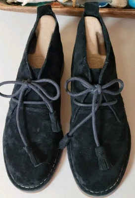 Bota de gamuza chuckka de cuero negra para mujer Hush Puppies talla 5,5 Foto 1 de 4