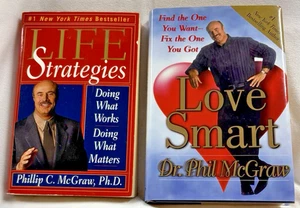 DR. PHIL MCRAW BOOKS: Lot of 2: LOVE SMART Hardbound & LIFE STRATEGIES Paperback - Picture 1 of 13