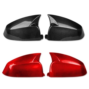 Tapas de espejo izquierda+derecha fibra de carbono negro para BMW Serie 5 E60 08-10 - Imagen 1 de 13