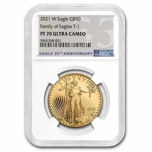2021-W 1 oz Proof Gold Eagle (Type 1) PF-70 NGC - Picture 1 of 3