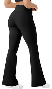 Damen Yogahose Bootcut Schlag Leggings hohe Taille Bauchkontrolle Größe Small - Bild 1 von 4