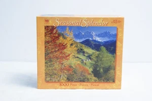 Seasonal Splendor 1000 Piece Puzzle Fall Village 2005 Hasbro Jigsaw SEALED VTG  - Picture 1 of 8