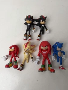 Broken Parts - Sonic Jakks Shadow Knuckles Figures Lot Of 6 - Picture 1 of 14