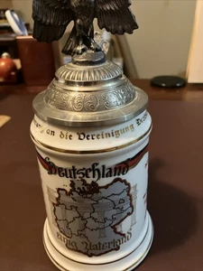 Hilgert Westerwald Deutschland Germany Stein w/Eagle Fineal One Fatherland - Picture 1 of 7