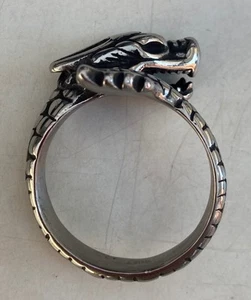 Anello Drago Acciaio Inox Unisex - Foto 1 di 4