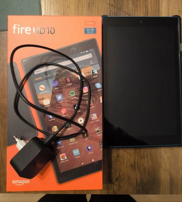Amazon Fire HD 10 9.Gen 64GB, Wi-Fi, 10,1 Zoll - weiß (mit Werbung) - Bild 1 von 4