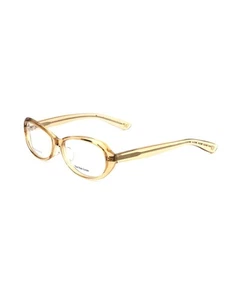 Bottega Veneta BV0220O Amber Oval Eyeglasses Women Bicolor Frames - Picture 1 of 3