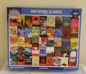White Mountain 1000 piece HIGH SCHOOL CLASSICS puzzle - Picture 1 of 3