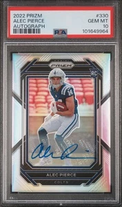 PSA 10 2022 Panini Prizm - Rookies Alec Pierce Silver Prizm Autographs Colts - Picture 1 of 2