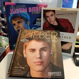 All about Justin Bieber! 3 Diff Hardcover Books! See Pics - Picture 1 of 4