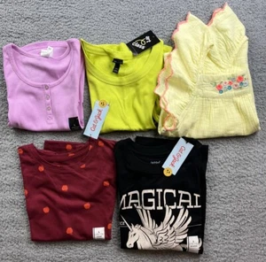 Cat & Jack Art Class Girl's Size Large (10-12) Short Sleeve T-Shirt Lot of 5 - Picture 1 of 7