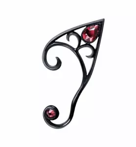Elvyn Black Left Ear Wrap, Earring, Elf Fairy Fantasy, Gothic, Alchemy England - Picture 1 of 3