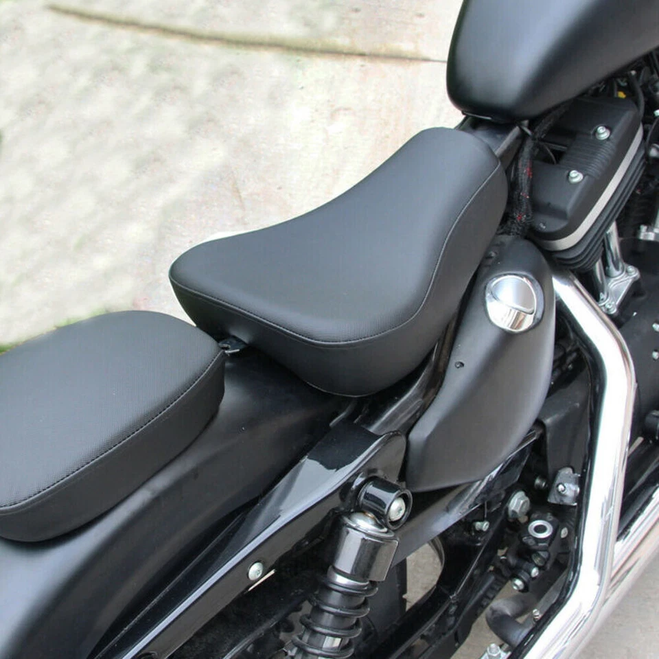 Asiento de conductor delantero solo para Harley Sportster XL 883 1200 personalizado 1983-2003 Foto 1 de 4