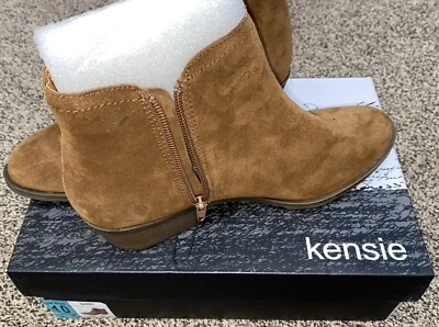 Kensie Garry Brown Suede Ankle Booties Size 10 w/ 1¼ in Heel - Image 1 of 4