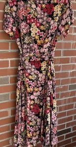Polo Ralph Lauren Womens  Floral Belted Shirtdress Maxi Sz 12 - Picture 1 of 7